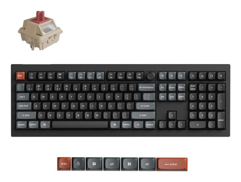 KEYBOARD WRL V6 ULTRA/BLACK V6U-D1 KEYCHRON KEYBOARD WRL V6 ULTRA/BLACK V6U-D1 KEYCHRON