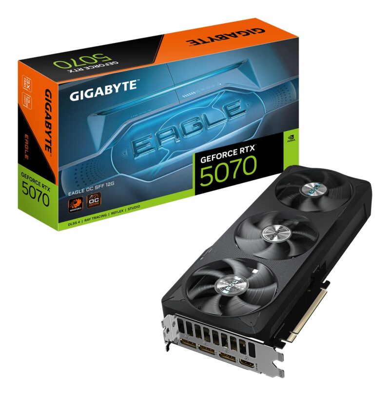 Graphics Card|GIGABYTE|NVIDIA GeForce RTX 5070|12 GB|GDDR7|192 bit|PCIE 5.0 16x|GPU 2587 MHz|Triple slot Fansink|1xHDMI|3xDisplayPort|GV-N5070EAGLEOC-12GD Graphics Card|GIGABYTE|NVIDIA GeForce RTX 5070|12 GB|GDDR7|192 bit|PCIE 5.0 16x|GPU 2587 MHz|Triple slot Fansink|1xHDMI|3xDisplayPort|GV-N5070EAGLEOC-12GD