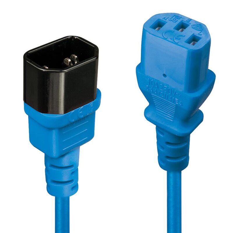 CABLE POWER IEC EXTENSION 2M/BLUE 30472 LINDY CABLE POWER IEC EXTENSION 2M/BLUE 30472 LINDY