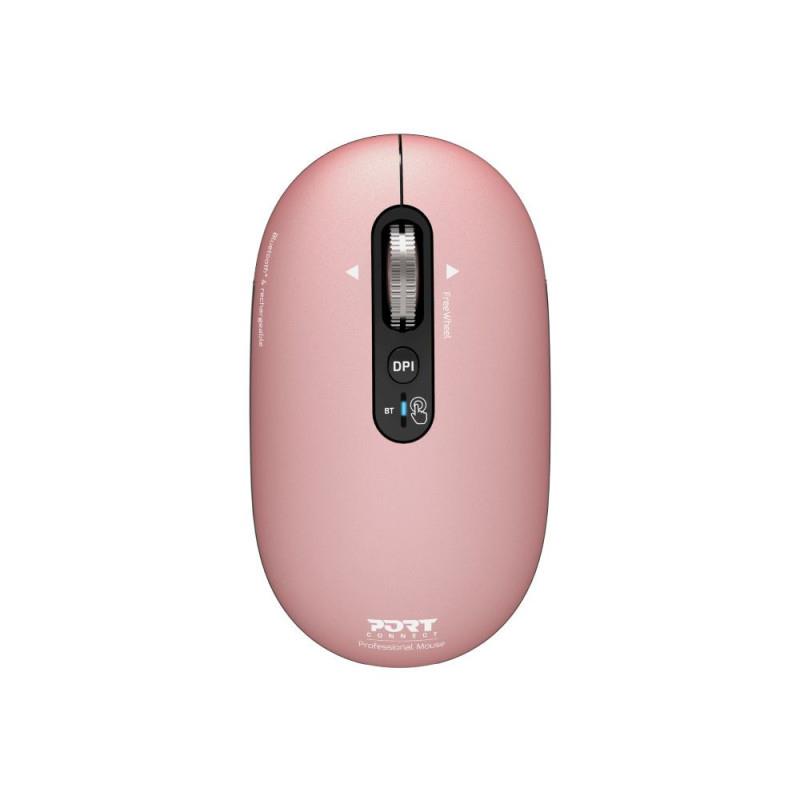 MOUSE BLUETH OPTICAL PURE MAC/PINK 910503 PORT DESIGNS MOUSE BLUETH OPTICAL PURE MAC/PINK 910503 PORT DESIGNS