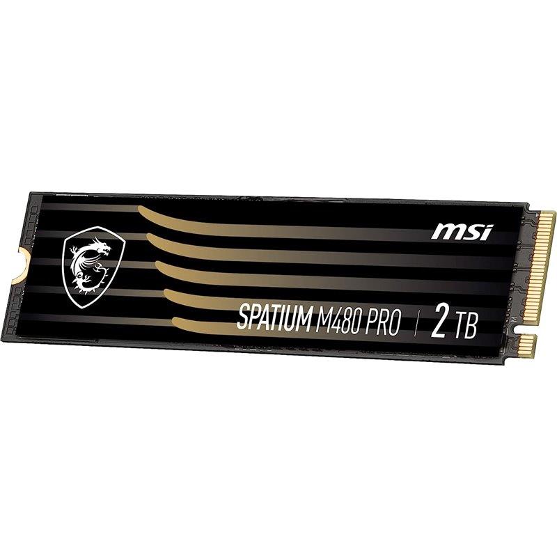 SSD|MSI|SPATIUM M480 PRO|2TB|M.2|PCIe Gen4|NVMe|3D NAND|Write speed 7000 MBytes/sec|Read speed 7400 MBytes/sec|2.15mm|TBW 1400 TB|MTBF 1600000 hours|S78-440Q600-P83 SSD|MSI|SPATIUM M480 PRO|2TB|M.2|PCIe Gen4|NVMe|3D NAND|Write speed 7000 MBytes/sec|Read speed 7400 MBytes/sec|2.15mm|TBW 1400 TB|MTBF 1600000 hours|S78-440Q600-P83