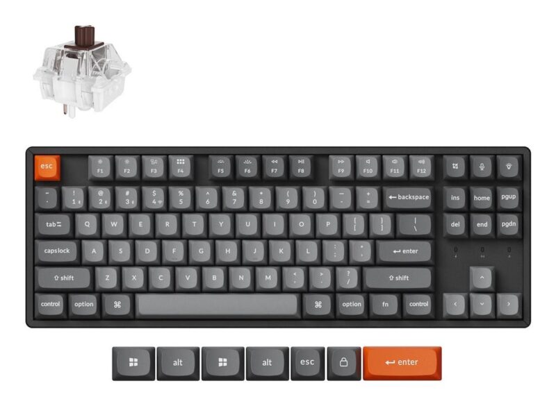KEYBOARD WRL K8 MAX RGB/BLACK K8M-J3 KEYCHRON KEYBOARD WRL K8 MAX RGB/BLACK K8M-J3 KEYCHRON