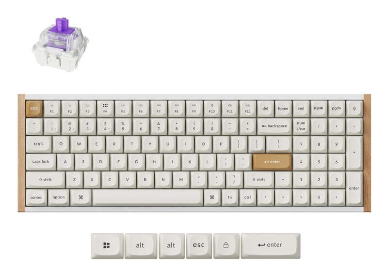 KEYBOARD WRL K4 HE SPECIAL ED/WHITE K4H-Q1 KEYCHRON KEYBOARD WRL K4 HE SPECIAL ED/WHITE K4H-Q1 KEYCHRON