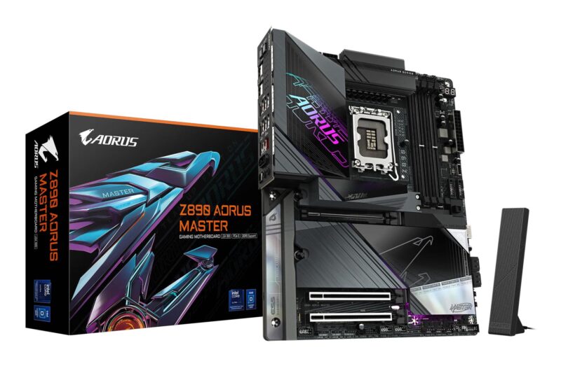 Mainboard|GIGABYTE|Intel Z890|LGA1851|ATX|Memory DDR5|Memory slots 4|1xPCI-Express 4.0 1x|1xPCI-Express 4.0 4x	|1xPCI-Express 5.0 16x|5xM.2|2xUSB 2.0|8xUSB 3.2|2xUSB-C w/Thunderbolt|1xOptical S/PDIF|1xRJ45|2xAudio port|Z890AORUSMASTER