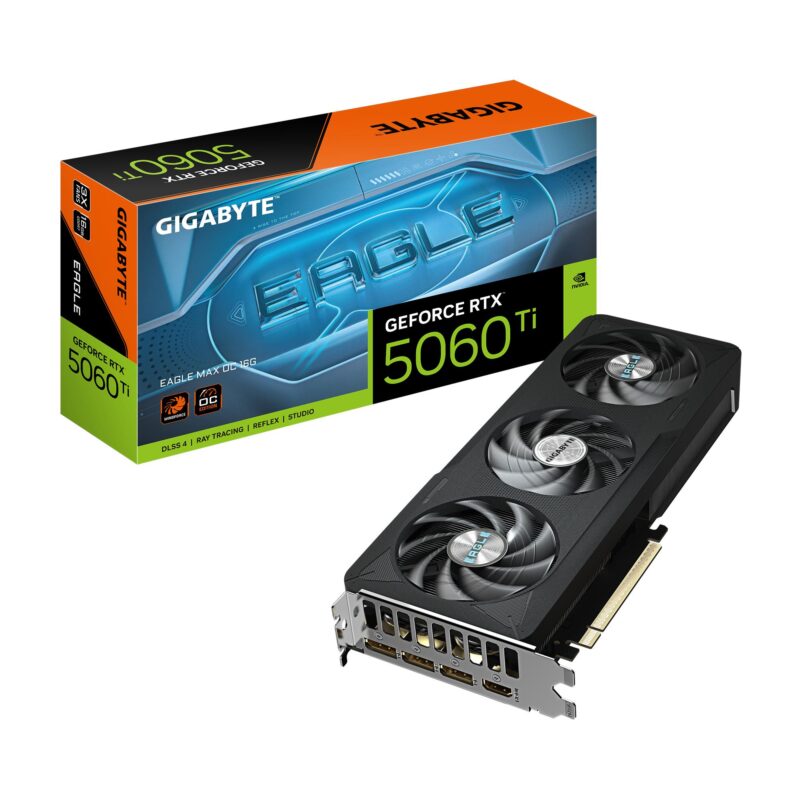 Graphics Card|GIGABYTE|NVIDIA|GeForce RTX 5060 Ti|2617 MHz|16 GB|GDDR7|128 bit|PCI Express 5.0|Active|GV-N506TEAGLEMAXOC-16GD Graphics Card|GIGABYTE|NVIDIA|GeForce RTX 5060 Ti|2617 MHz|16 GB|GDDR7|128 bit|PCI Express 5.0|Active|GV-N506TEAGLEMAXOC-16GD