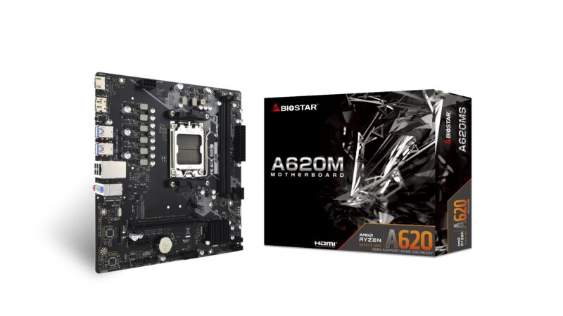 Mainboard|BIOSTAR|AMD A620|SAM5|Micro-ATX|Memory DDR5|Memory slots 2|A620MS Mainboard|BIOSTAR|AMD A620|SAM5|Micro-ATX|Memory DDR5|Memory slots 2|A620MS