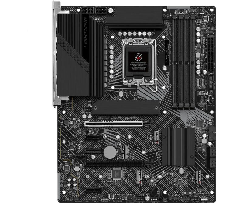 Mainboard|ASROCK|Intel Z790|LGA1700|ATX|Memory DDR5|Memory slots 4|3xPCI-Express 3.0 1x|1xPCI-Express 4.0 16x|1xPCI-Express 5.0 16x|4xM.2|1xHDMI|1xAudio-In|1xAudio-Out|1xMicrophone|1xUSB 2.0|6xUSB 3.2|1xUSB-C|1xRJ45|Z790PGLIGHTNING Mainboard|ASROCK|Intel Z790|LGA1700|ATX|Memory DDR5|Memory slots 4|3xPCI-Express 3.0 1x|1xPCI-Express 4.0 16x|1xPCI-Express 5.0 16x|4xM.2|1xHDMI|1xAudio-In|1xAudio-Out|1xMicrophone|1xUSB 2.0|6xUSB 3.2|1xUSB-C|1xRJ45|Z790PGLIGHTNING