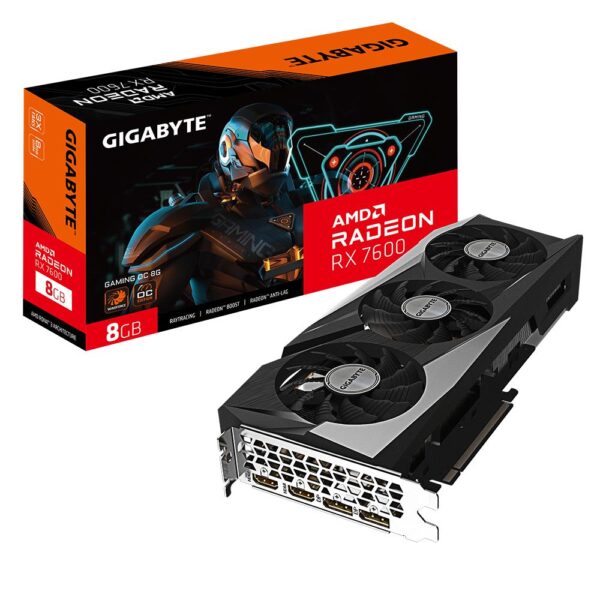 Graphics Card|GIGABYTE|AMD Radeon RX 7600|8 GB|GDDR6|128 bit|PCIE 4.0 16x|2xHDMI|2xDisplayPort|GV-R76GAMINGOC-8GD1.1 CPU COOLER ACC THERMAL PASTE/DC2 BZ004 BE QUIET!