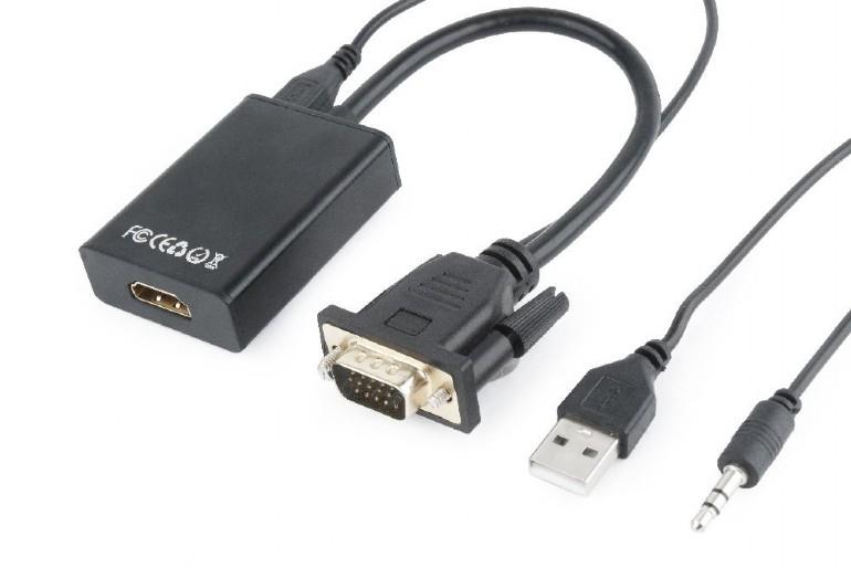 I/O ADAPTER VGA TO HDMI/A-VGA-HDMI-01 GEMBIRD I/O ADAPTER VGA TO HDMI/A-VGA-HDMI-01 GEMBIRD