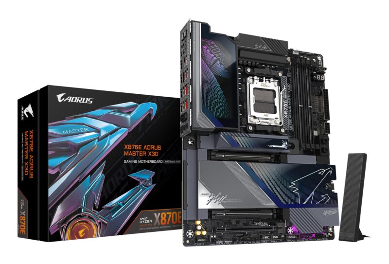 Mainboard|GIGABYTE|AMD X870E|Socket AM5|ATX|RAM DDR5-SDRAM|4xSlots|Wi-Fi Yes|Bluetooth Yes|5xNumber of M.2 (M) slots|GIGABYTE X870E AORUS MASTER X3D|X870EAMASTERX Mainboard|GIGABYTE|AMD X870E|Socket AM5|ATX|RAM DDR5-SDRAM|4xSlots|Wi-Fi Yes|Bluetooth Yes|5xNumber of M.2 (M) slots|GIGABYTE X870E AORUS MASTER X3D|X870EAMASTERX