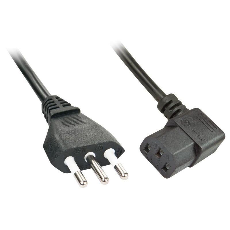 CABLE POWER IEC C13 ANGLED/2M ITALIAN 30346 LINDY CABLE POWER IEC C13 ANGLED/2M ITALIAN 30346 LINDY