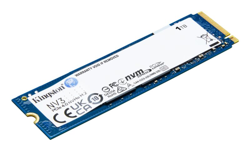 SSD|KINGSTON|NV3|1TB|M.2|PCIE|NVMe|3D NAND|Write speed 4000 MBytes/sec|Read speed 6000 MBytes/sec|TBW 320 TB|MTBF 200000 hours|SNV3S/1000G SSD|KINGSTON|NV3|1TB|M.2|PCIE|NVMe|3D NAND|Write speed 4000 MBytes/sec|Read speed 6000 MBytes/sec|TBW 320 TB|MTBF 200000 hours|SNV3S/1000G