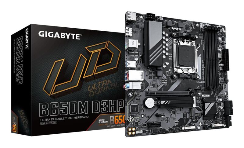 Mainboard|GIGABYTE|AMD B650|SAM5|Micro-ATX|Memory DDR5|Memory slots 4|B650MD3HP1.3 Mainboard|GIGABYTE|AMD B650|SAM5|Micro-ATX|Memory DDR5|Memory slots 4|B650MD3HP1.3