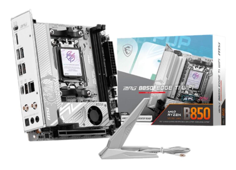 Mainboard|MSI|AMD B850|SAM5|Mini-ITX|Memory DDR5|Memory slots 2|MPGB850IEDGETIWIFI Mainboard|MSI|AMD B850|SAM5|Mini-ITX|Memory DDR5|Memory slots 2|MPGB850IEDGETIWIFI