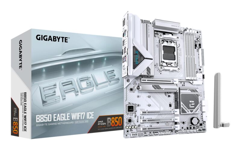 Mainboard|GIGABYTE|AMD B850|SAM5|ATX|Memory DDR5|Memory slots 4|B850EAGLEWF7ICE Mainboard|GIGABYTE|AMD B850|SAM5|ATX|Memory DDR5|Memory slots 4|B850EAGLEWF7ICE