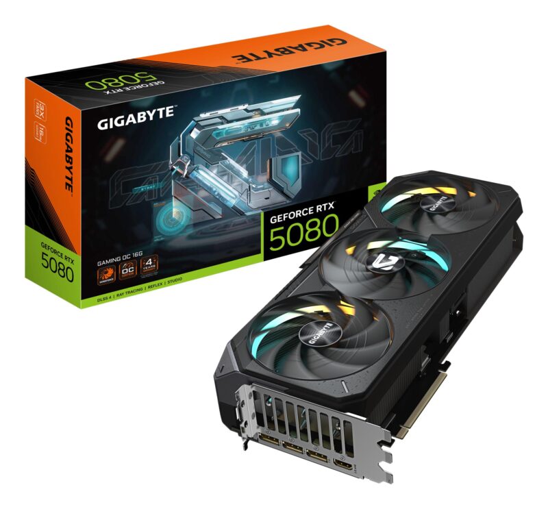 Graphics Card|GIGABYTE|NVIDIA GeForce RTX 5080|16 GB|GDDR7|256 bit|PCIE 5.0 16x|GPU 2617 MHz|Triple slot Fansink|1xHDMI|3xDisplayPort|GV-N5080GAMINGOC-16GD Graphics Card|GIGABYTE|NVIDIA GeForce RTX 5080|16 GB|GDDR7|256 bit|PCIE 5.0 16x|GPU 2617 MHz|Triple slot Fansink|1xHDMI|3xDisplayPort|GV-N5080GAMINGOC-16GD