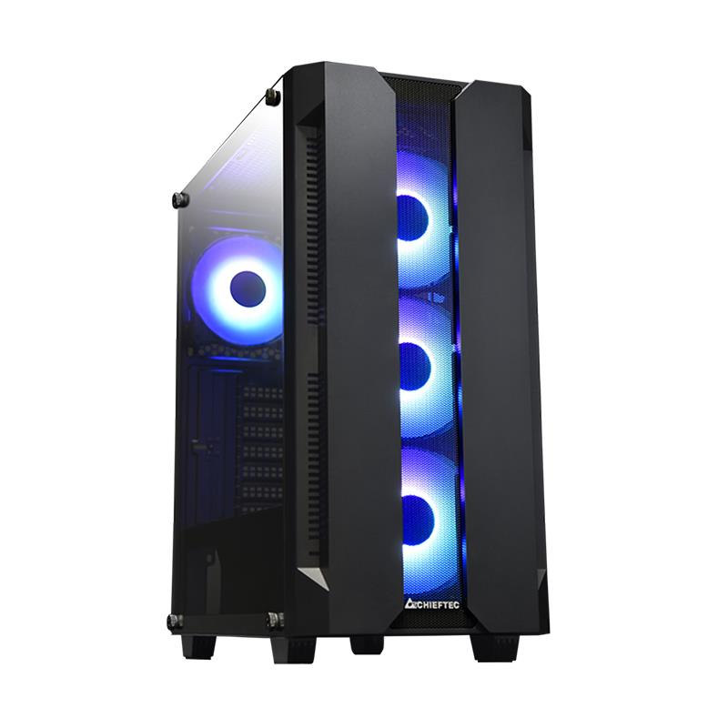 Case|CHIEFTEC|HUNTER|MidiTower|Not included|ATX|MiniITX|Colour Black|GS-01B-OP Case|CHIEFTEC|HUNTER|MidiTower|Not included|ATX|MiniITX|Colour Black|GS-01B-OP