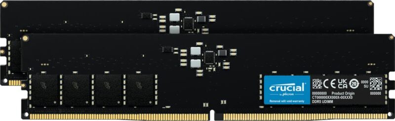 MEMORY DIMM 64GB DDR5-4800/KIT2 CT2K32G48C40U5 CRUCIAL MEMORY DIMM 64GB DDR5-4800/KIT2 CT2K32G48C40U5 CRUCIAL