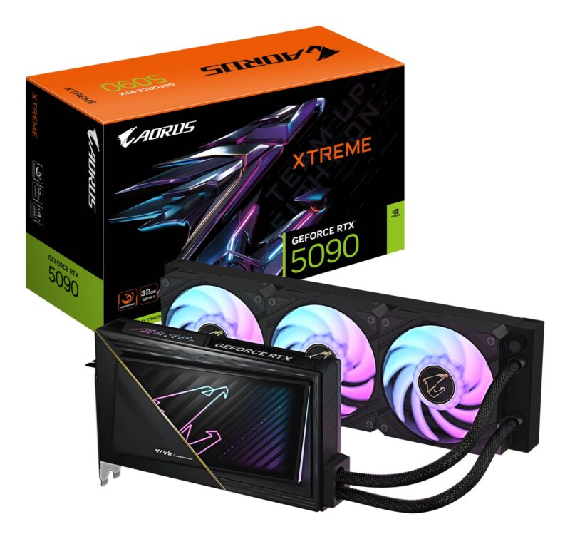 Graphics Card|GIGABYTE|NVIDIA GeForce RTX 5090|32 GB|GDDR7|512 bit|PCIE 5.0 16x|GPU 2655 MHz|Water cooling|1xHDMI|3xDisplayPort|GV-N5090AORUSXW-32GD1.0 Graphics Card|GIGABYTE|NVIDIA GeForce RTX 5090|32 GB|GDDR7|512 bit|PCIE 5.0 16x|GPU 2655 MHz|Water cooling|1xHDMI|3xDisplayPort|GV-N5090AORUSXW-32GD1.0