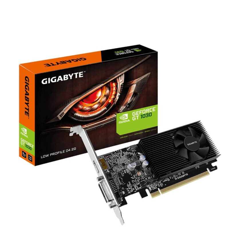 Graphics Card|GIGABYTE|NVIDIA GeForce GT 1030|2 GB|GDDR4|64 bit|PCIE 3.0 16x|Memory 2100 MHz|GPU 1177 MHz|Single Slot Fansink|1xDVI-D|1xHDMI|GV-N1030D4-2GL Graphics Card|GIGABYTE|NVIDIA GeForce GT 1030|2 GB|GDDR4|64 bit|PCIE 3.0 16x|Memory 2100 MHz|GPU 1177 MHz|Single Slot Fansink|1xDVI-D|1xHDMI|GV-N1030D4-2GL