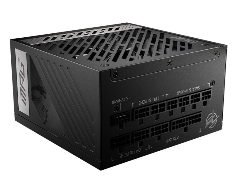 Power Supply|MSI|1000 Watts|Efficiency 80 PLUS GOLD|PFC Active|MPGA1000GPCIE5 Power Supply|MSI|1000 Watts|Efficiency 80 PLUS GOLD|PFC Active|MPGA1000GPCIE5