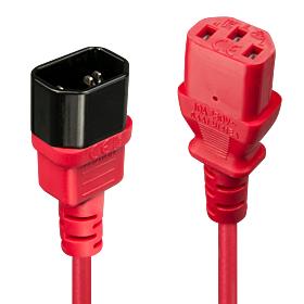 CABLE POWER IEC EXTENSION 1M/RED 30477 LINDY CABLE POWER IEC EXTENSION 1M/RED 30477 LINDY