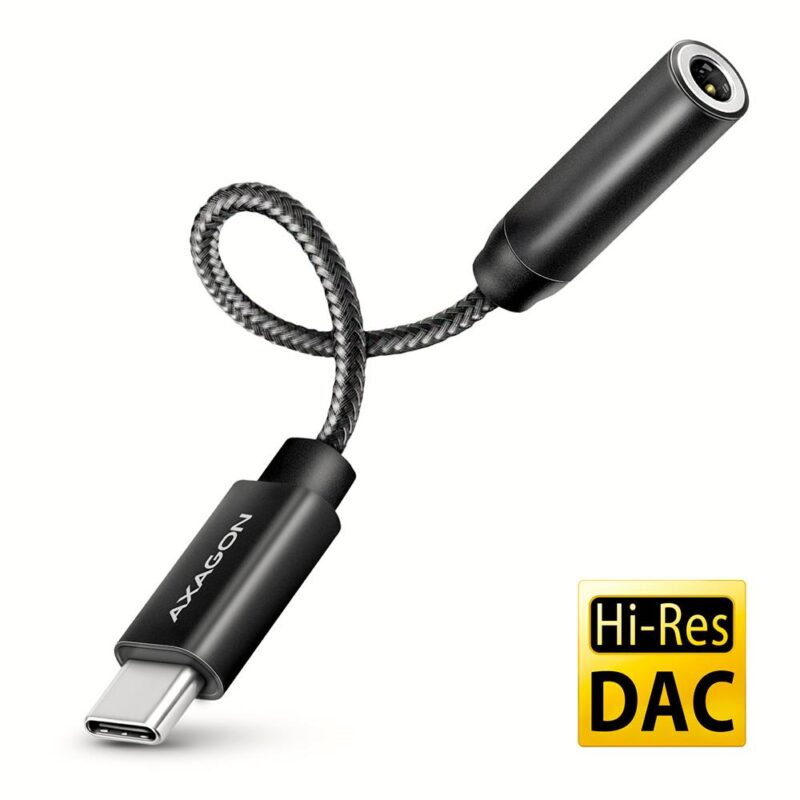 ADAPTER USB-C TO AUDIO 3.5MM/DAC 0.1M ADA-HC AXAGON ADAPTER USB-C TO AUDIO 3.5MM/DAC 0.1M ADA-HC AXAGON