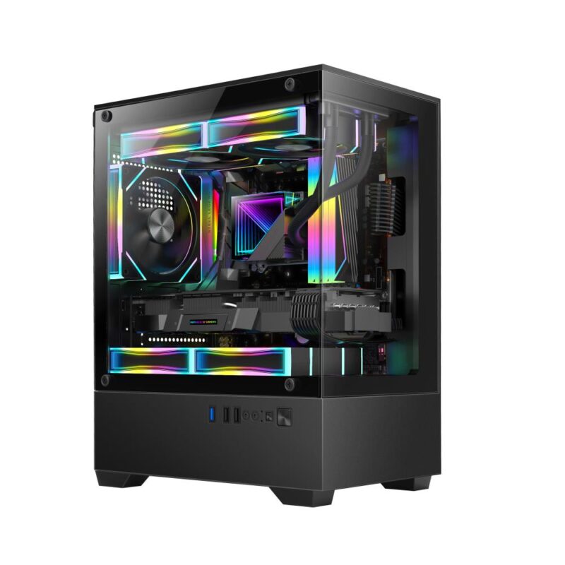 Case|GOLDEN TIGER|micro ATX|Black|Mini Tower|Raider SL-2|RAIDERSL-2 Case|GOLDEN TIGER|micro ATX|Black|Mini Tower|Raider SL-2|RAIDERSL-2