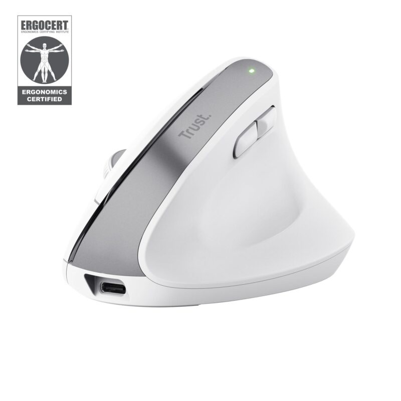 MOUSE USB OPTICAL WRL BAYO+/ERGONOMIC WHT 25399 TRUST MOUSE USB OPTICAL WRL BAYO+/ERGONOMIC WHT 25399 TRUST