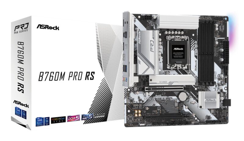 Mainboard|ASROCK|Intel B760 Express|LGA1700|Micro-ATX|Memory DDR5|Memory slots 4|1xPCI-Express 3.0 16x|1xPCI-Express 5.0 16x|1xM.2|1xHDMI|1xDisplayPort|2xUSB 2.0|3xUSB 3.2|1xUSB-C|1xPS/2|1xRJ45|3xAudio port|B760MPRORS Mainboard|ASROCK|Intel B760 Express|LGA1700|Micro-ATX|Memory DDR5|Memory slots 4|1xPCI-Express 3.0 16x|1xPCI-Express 5.0 16x|1xM.2|1xHDMI|1xDisplayPort|2xUSB 2.0|3xUSB 3.2|1xUSB-C|1xPS/2|1xRJ45|3xAudio port|B760MPRORS