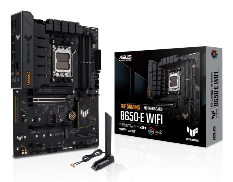 Mainboard|ASUS|AMD B650|SAM5|ATX|Memory DDR5|Memory slots 4|1xPCI-Express 3.0 1x|2xPCI-Express 3.0 16x|1xPCI-Express 4.0 16x|3xM.2|1xHDMI|1xDisplayPort|3xUSB 2.0|4xUSB 3.2|1xUSB-C|1xRJ45|5xAudio port|TUFGAMINGB650-EWIFI Mainboard|ASUS|AMD B650|SAM5|ATX|Memory DDR5|Memory slots 4|1xPCI-Express 3.0 1x|2xPCI-Express 3.0 16x|1xPCI-Express 4.0 16x|3xM.2|1xHDMI|1xDisplayPort|3xUSB 2.0|4xUSB 3.2|1xUSB-C|1xRJ45|5xAudio port|TUFGAMINGB650-EWIFI