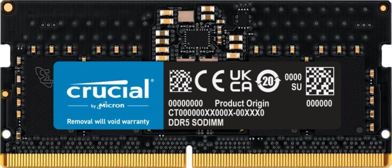 NB MEMORY 8GB DDR5-4800/SO CT8G48C40S5 CRUCIAL NB MEMORY 8GB DDR5-4800/SO CT8G48C40S5 CRUCIAL
