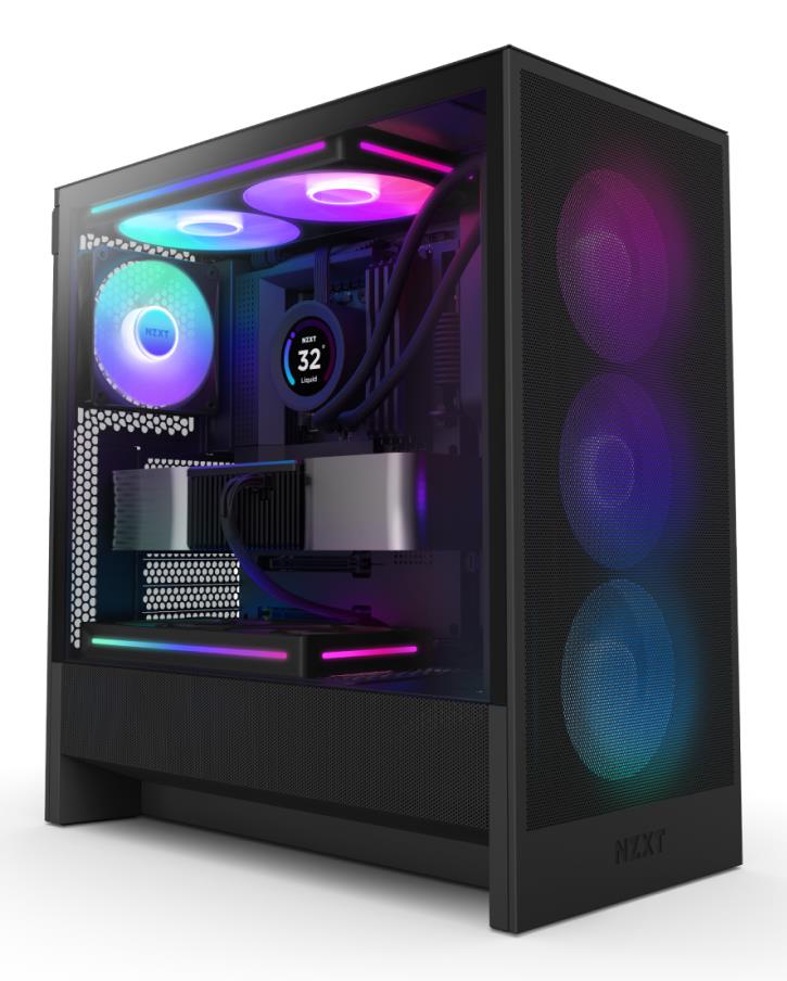 Case|NZXT|H5 FLOW RGB 2024|MidiTower|Case product features Transparent panel|Not included|ATX|EATX|MicroATX|MiniITX|Colour Black|CC-H52FB-R1 Case|NZXT|H5 FLOW RGB 2024|MidiTower|Case product features Transparent panel|Not included|ATX|EATX|MicroATX|MiniITX|Colour Black|CC-H52FB-R1