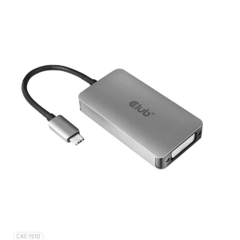 I/O ADAPTER USB-C TO DVI-D/ACTIVE M/F CAC-1510 CLUB3D I/O ADAPTER USB-C TO DVI-D/ACTIVE M/F CAC-1510 CLUB3D