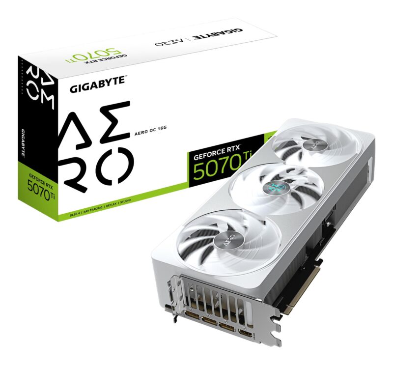 Graphics Card|GIGABYTE|NVIDIA GeForce RTX 5070 Ti|16 GB|GDDR7|256 bit|PCIE 5.0 16x|GPU 2588 MHz|Dual Slot Fansink|1xHDMI|3xDisplayPort|GV-N507TAEROOC-16GD1.0 Graphics Card|GIGABYTE|NVIDIA GeForce RTX 5070 Ti|16 GB|GDDR7|256 bit|PCIE 5.0 16x|GPU 2588 MHz|Dual Slot Fansink|1xHDMI|3xDisplayPort|GV-N507TAEROOC-16GD1.0