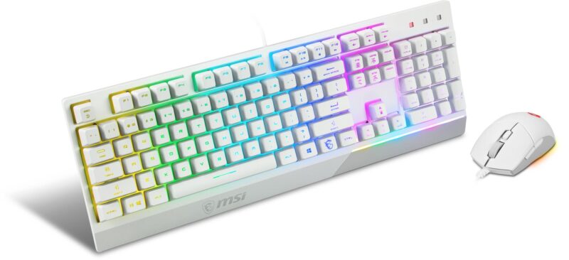 KEYBOARD +MOUSE/VIGOR GK30 COMBO WHITE US MSI KEYBOARD +MOUSE/VIGOR GK30 COMBO WHITE US MSI