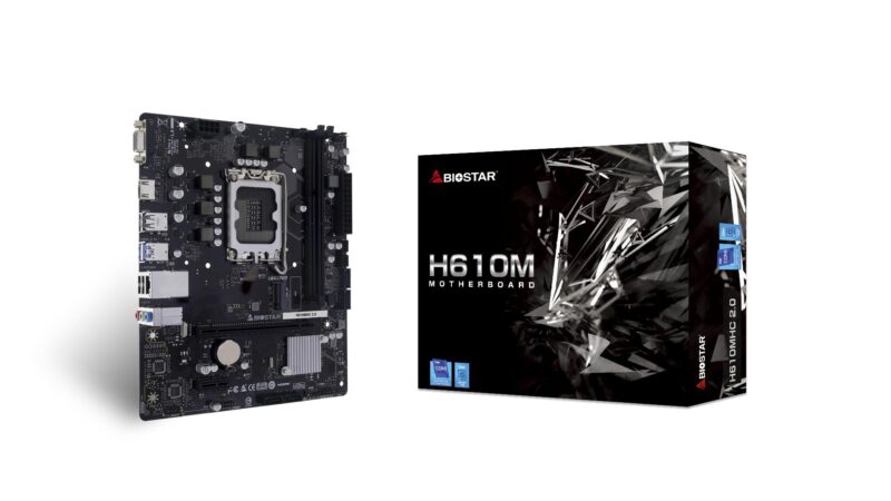 Mainboard|BIOSTAR|Intel H610|LGA1700|Micro-ATX|Memory DDR4|Memory slots 2|H610MHC2.0 Mainboard|BIOSTAR|Intel H610|LGA1700|Micro-ATX|Memory DDR4|Memory slots 2|H610MHC2.0