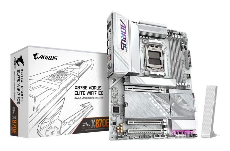 Mainboard|GIGABYTE|AMD X870|SAM5|ATX|Memory DDR5|Memory slots 4|X870EAELITEWF7ICE1.2 Mainboard|GIGABYTE|AMD X870|SAM5|ATX|Memory DDR5|Memory slots 4|X870EAELITEWF7ICE1.2