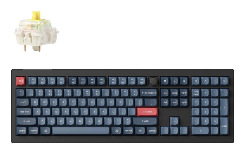 KEYBOARD WRL V6 MAX/CARBON BLACK V6M-D4 KEYCHRON KEYBOARD WRL V6 MAX/CARBON BLACK V6M-D4 KEYCHRON