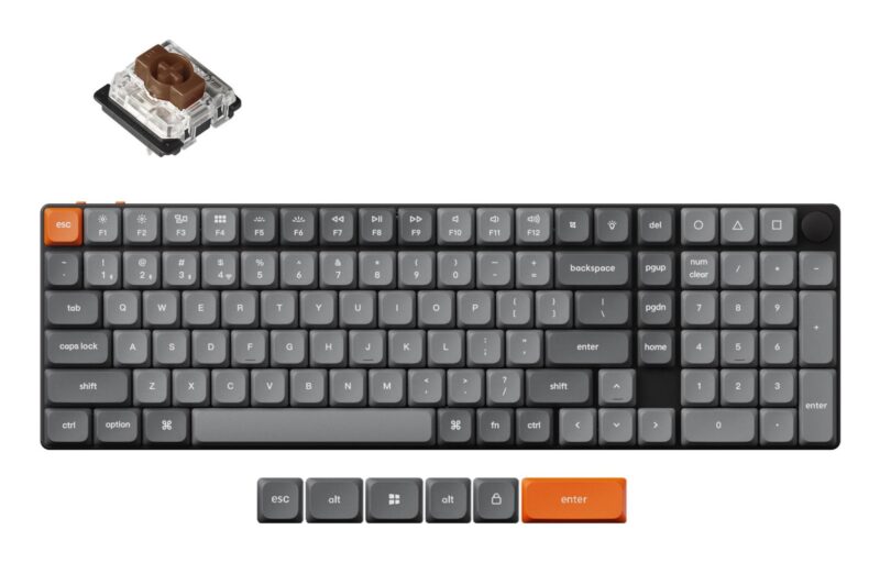 KEYBOARD WRL K17 MAX RGB/BLACK K17M-H3 KEYCHRON KEYBOARD WRL K17 MAX RGB/BLACK K17M-H3 KEYCHRON