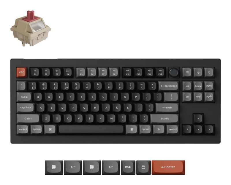 KEYBOARD WRL V3 ULTRA/BLACK V3U-D1 KEYCHRON KEYBOARD WRL V3 ULTRA/BLACK V3U-D1 KEYCHRON