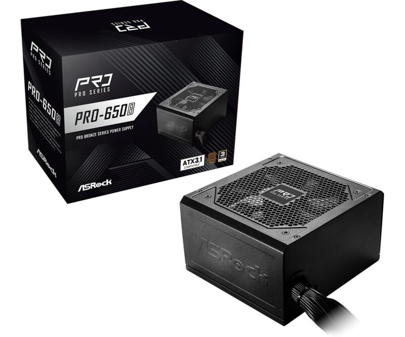 Power Supply|ASROCK|ATX|PC|100 - 240 V|650 W|PRO-650B Power Supply|ASROCK|ATX|PC|100 - 240 V|650 W|PRO-650B