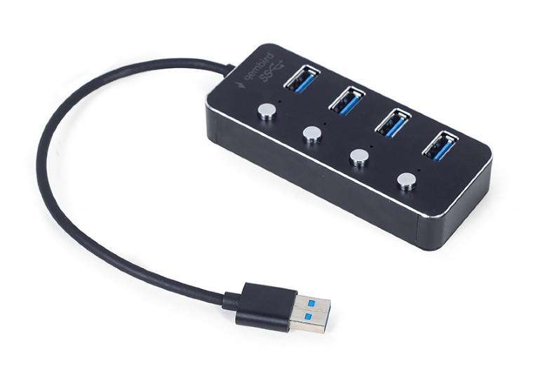 I/O HUB USB3 4PORT/UHB-U3P4P-01 GEMBIRD I/O HUB USB3 4PORT/UHB-U3P4P-01 GEMBIRD