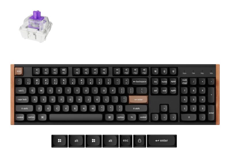 KEYBOARD WRL K10 HE SPECIAL ED/BLACK K10H-F1 KEYCHRON KEYBOARD WRL K10 HE SPECIAL ED/BLACK K10H-F1 KEYCHRON