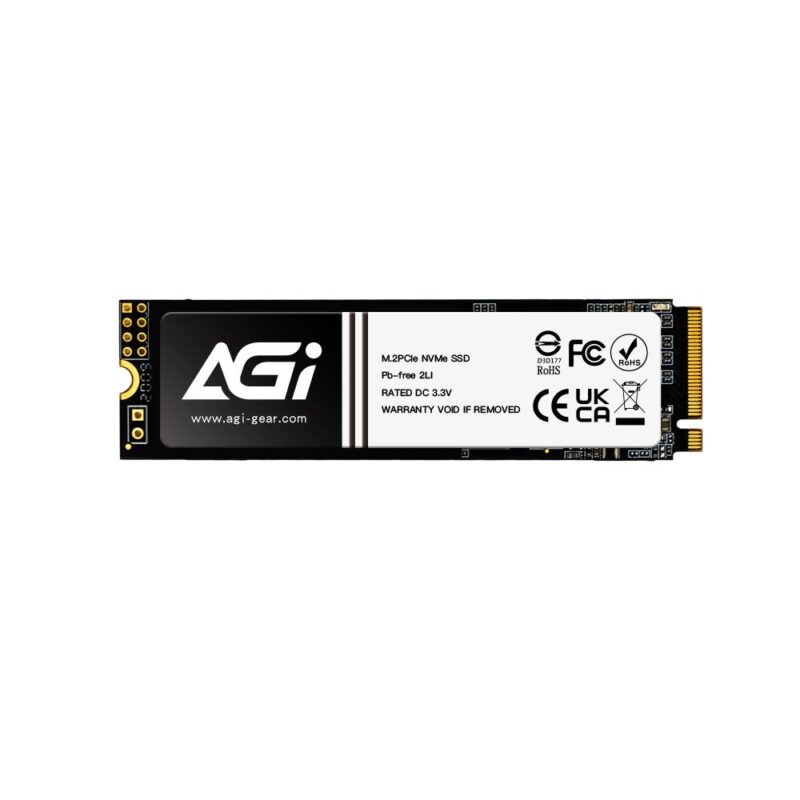 SSD|AGI|300xTBW rating|MTBF 1600000 h|Read speed 3000 MB/s|Write speed 1400 MB/s|NVMe Yes|PCI Express 3.0|M.2|512 GB|AGI512GIMAI298-CB SSD|AGI|300xTBW rating|MTBF 1600000 h|Read speed 3000 MB/s|Write speed 1400 MB/s|NVMe Yes|PCI Express 3.0|M.2|512 GB|AGI512GIMAI298-CB