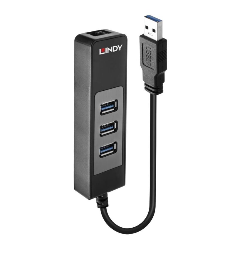 I/O HUB USB3 & LAN ADAPTER/43176 LINDY I/O HUB USB3 & LAN ADAPTER/43176 LINDY