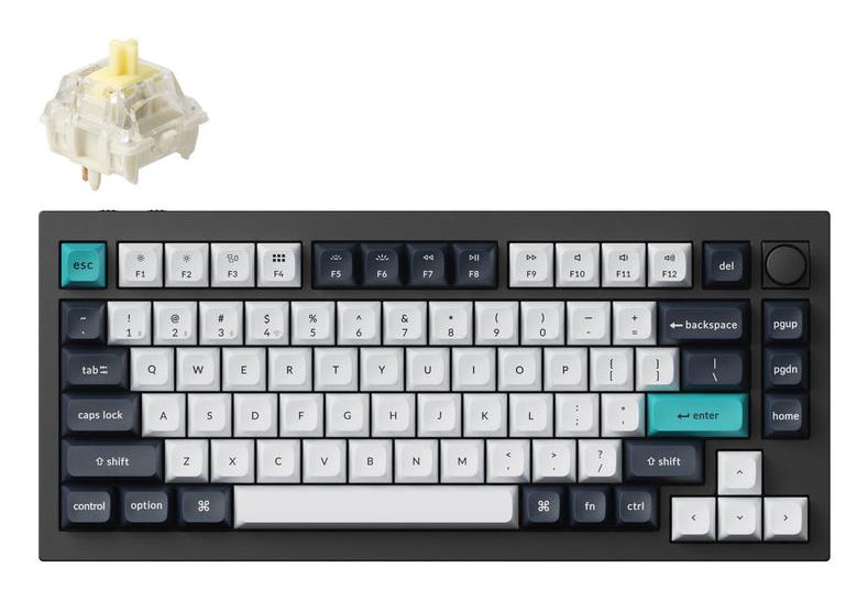 KEYBOARD WRL Q1 MAX RGB/CARBON BLACK Q1M-M4 KEYCHRON KEYBOARD WRL Q1 MAX RGB/CARBON BLACK Q1M-M4 KEYCHRON