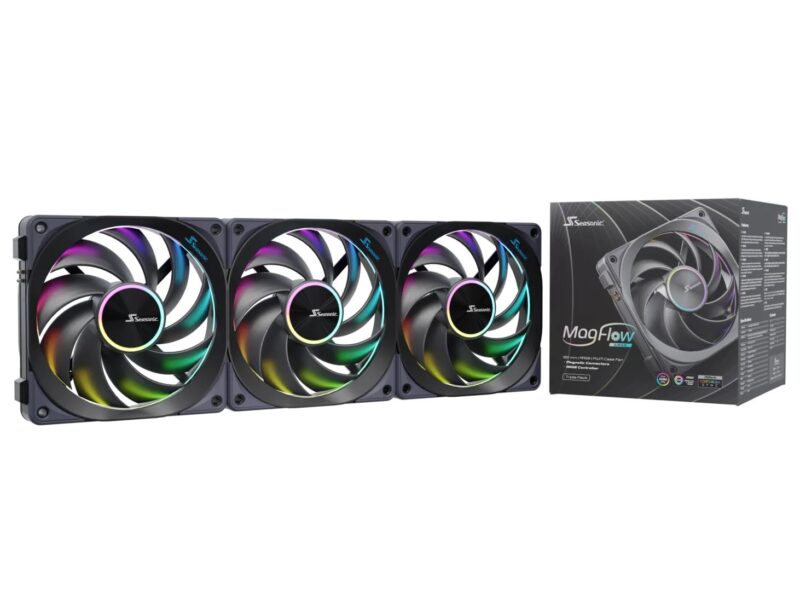 CASE FAN 120MM ARGB/3-PACK MAGFLOW-ARGB-3 SEASONIC CASE FAN 120MM ARGB/3-PACK MAGFLOW-ARGB-3 SEASONIC