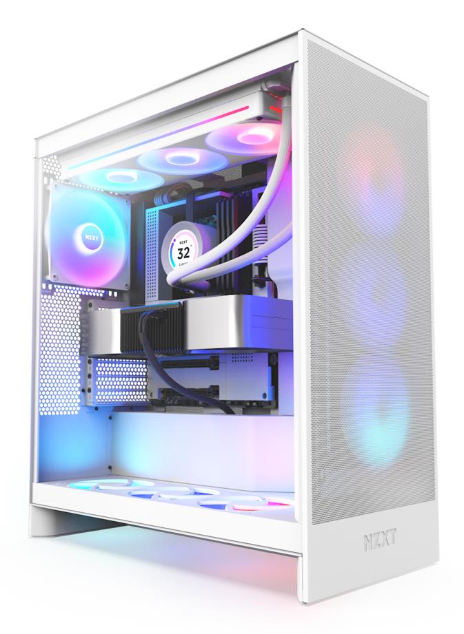 Case|NZXT|H7 Flow RGB|MidiTower|ATX|EATX|MicroATX|MiniITX|Colour White|CM-H72FW-R1 Case|NZXT|H7 Flow RGB|MidiTower|ATX|EATX|MicroATX|MiniITX|Colour White|CM-H72FW-R1