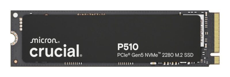 SSD|CRUCIAL|P510|2TB|M.2|PCIe Gen5|NVMe|TLC|Write speed 8700 MBytes/sec|Read speed 10000 MBytes/sec|TBW 1200 TB|CT2000P510SSD8 SSD|CRUCIAL|P510|2TB|M.2|PCIe Gen5|NVMe|TLC|Write speed 8700 MBytes/sec|Read speed 10000 MBytes/sec|TBW 1200 TB|CT2000P510SSD8